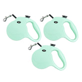 Kuber Industries Retractable Dog Leash|One Button Break with Safety Lock|Automatic & Non-Slip Handle|WINDOG-1092|Soft Padded Handle for Comfort Grip|Pet Training & Walking Accessory|Green (Pack of 3)